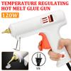 120W EU/US Hot Melt Glue Gun Smart Adjustable Temperature Copper Nozzle Heater Muzzle Diameter 11mm Craft Repair Tool