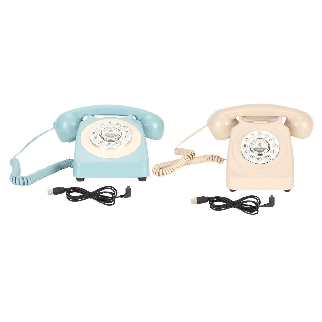 Винтажный телефон с кнопкой набора номера, запись звукового сообщения, ретро-стационарный телефон для свадебной вечеринки дома
