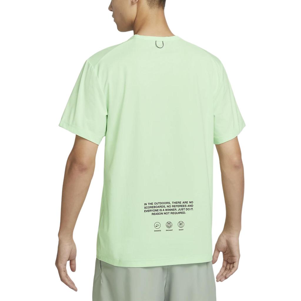 Nike Мужские футболки Dri Fit Цвет: Vapor Green, Круглый вырез, Умеренно прямой крой, Артикул: HF6169-376