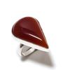 Natural Carnelian Gemstone Handmade 925 Sterling Silver Gift Ring Size 9 n3L81
