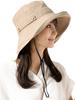 Breeze French UV Small Face Large Wide UV Safari Hat Size [QUEENHEAD] Hat, Protection, Effect, Women's Hat, Size, Brim, Protection, [Free (56-58.5cm)