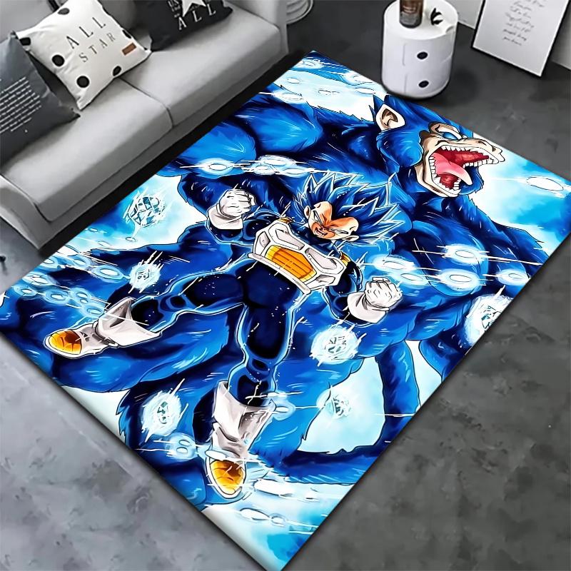 Ковер Dragon Ball Z для гостиной, спальни, дома, дивана, детской игровой, нескользящий коврик