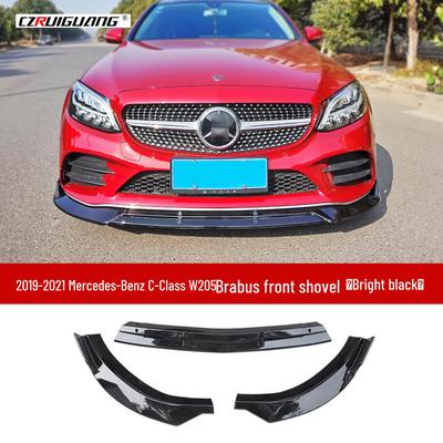19-21 Mercedes-Benz C-Class W205 Комплект переднего сплиттера Brabus и заднего спойлера