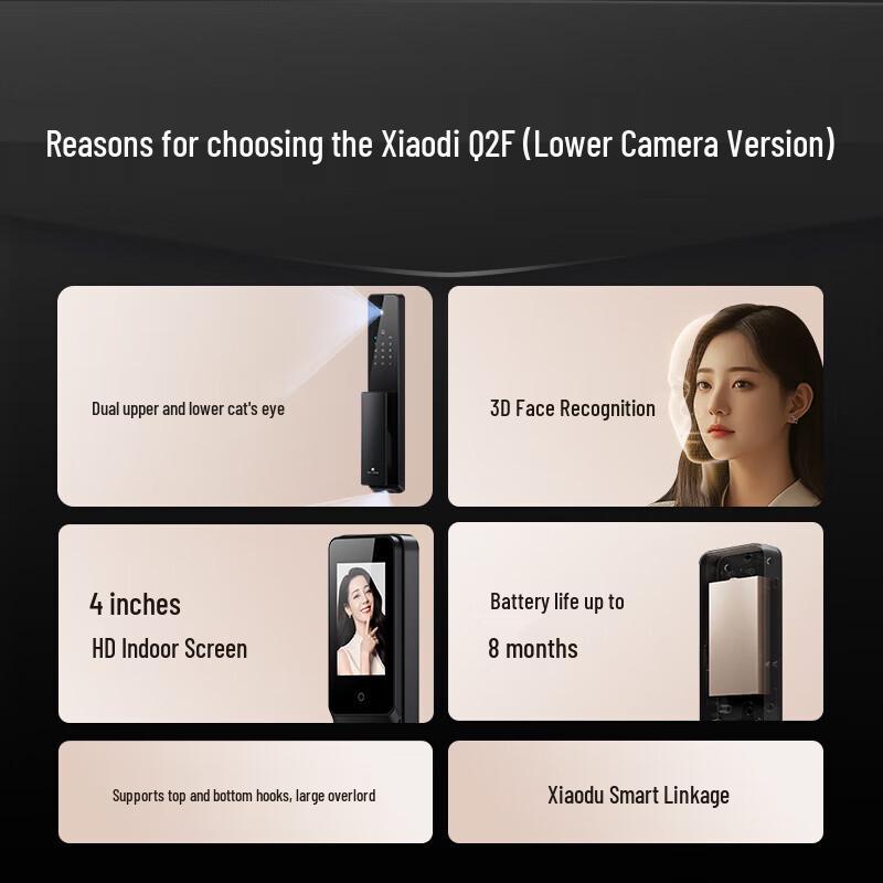 DESSMANN Dashing Q2F Smart Door Lock with Facial Recognition