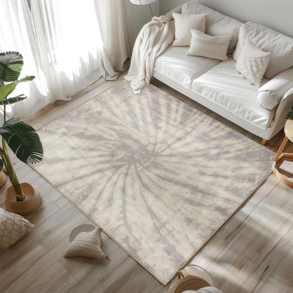 Nordic Tie Dye Area Rug для гостиной Modern Abstract Area Carpet Boho Area Rugs Красочный ковер Eclectic Спальня Decor Carpet