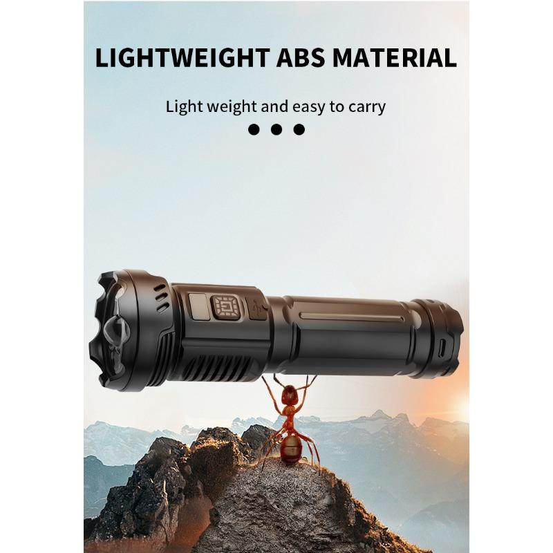 1800 мАч 7 * светодиодный фонарик с зарядкой Type-C, девять режимов, водонепроницаемый с боковыми огнями, наружное освещение, фонари для походов, фонари для кемпинга, патрульные фонари