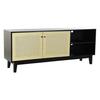 TV Cabinet - Balinese - Fir - 160 Cm - Rattan - Black