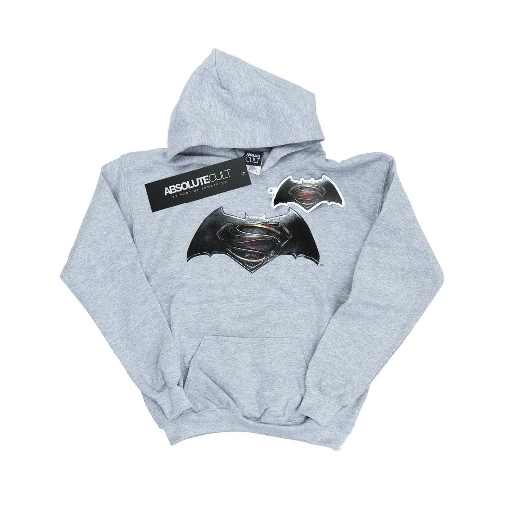DC Comics Mens Batman v Superman Logo Hoodie