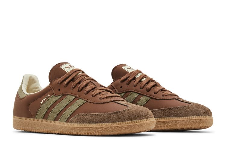 adidas Samba OG Б/у Коричневый Оливковый Страта