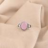 Rose Chalcedony Gemstone 925 Sterling Silver Jewelry Handcrafted Beautiful Ring RR-8-16