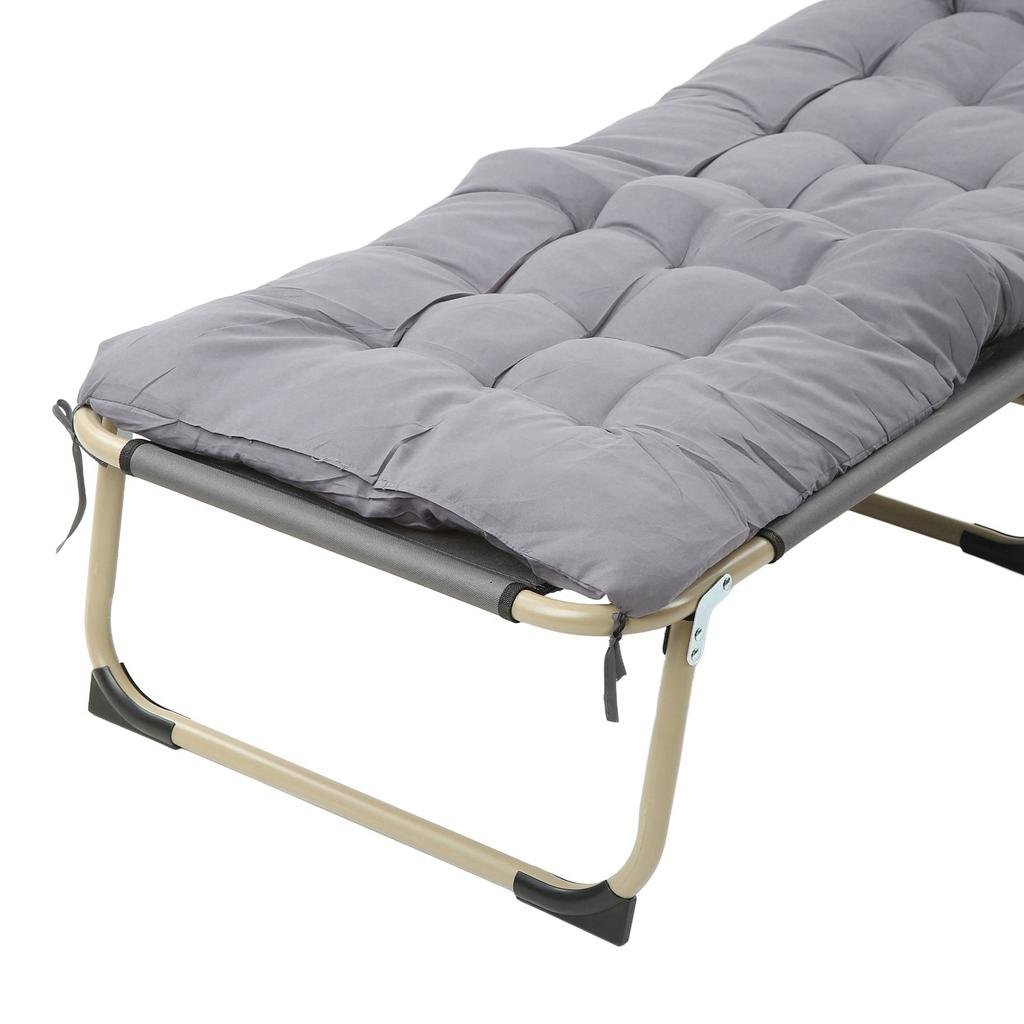Складная кровать для одного человека, складной откидывающийся шезлонг для кемпинга, офиса, обеденного перерыва на открытом воздухе