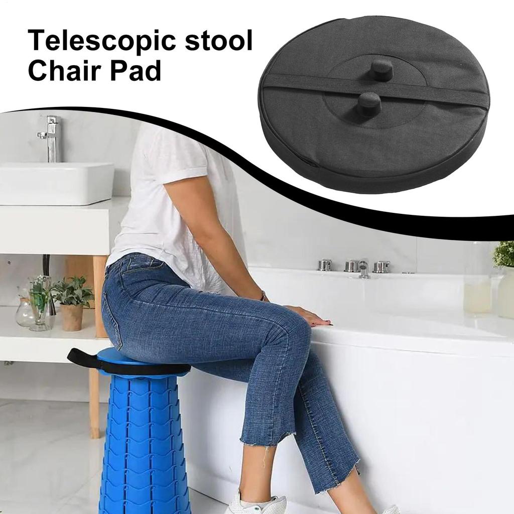 Telescopic Stool Cushion Chair Pads Thickened Stool Cushion Oxford Cloth Stool Seat Cushion Waterproof Round Cushion Stool Mat