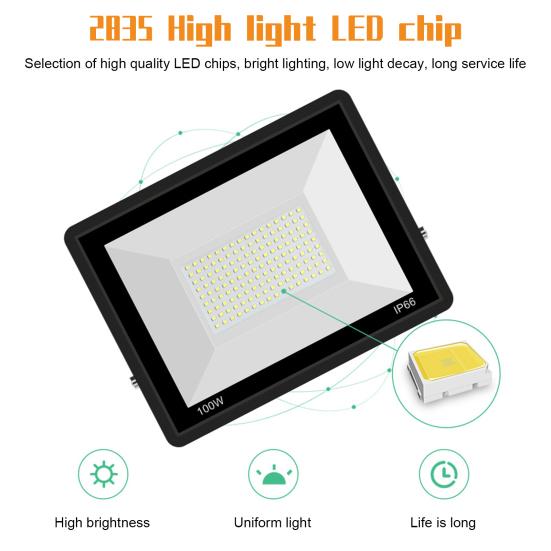 Практичный светодиодный прожектор высокого цвета, устойчивый к коррозии, 120 градусов, уличный прожектор с защитой от протечек для сада