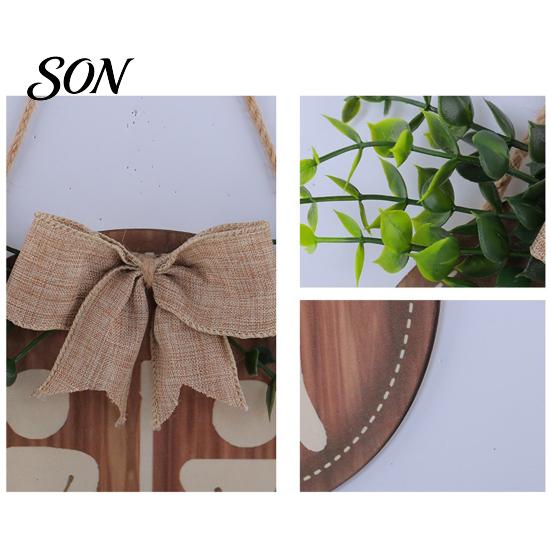 Bathroom Wall Plaque for Guests Wooden Restroom Sign, Men's And Women's Toilet Door Home Round Rustic Farmhouse Hanging Washroom Decor Decorative