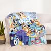 Bluey Friends Blanket Soft Warm Cozy Perfect for Picnics Livingroom Office for All Occasions Playful Design Birthday Christmas Gift Blanket