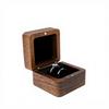 Black Walnut Solid Wood Ring Box Retro Style Luxury Exquisite Portable Storage for Necklaces Earrings Bracelets Oval Shape