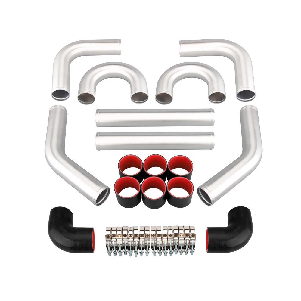 2.5" Aluminum Turbo Intercooler Tube (450x180x65mm) - Universal DIY Car Accessory