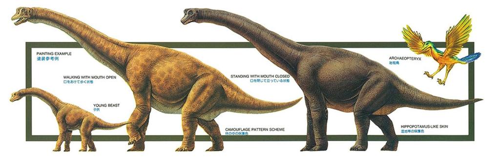 Tamiya 1/35 Dinosaur World Series No. 06 Brachiosaurus Diorama Set Plastic Model 60106