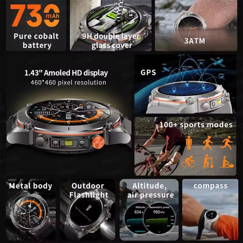 2025 New Ultra GPS Smart Watch 10ATM Waterproof Built-in Dual-band GNSS Compass Military Sport Men SWIM Bracelet For Xiaomi IOS