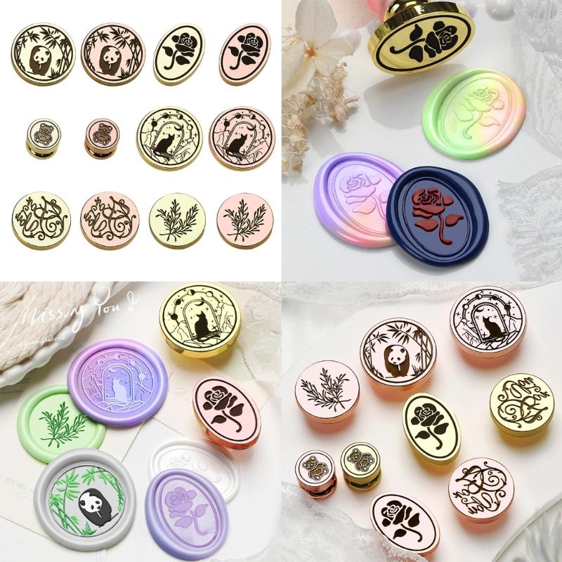 Antique Sealing Wax Scrapbooking Stamps Head for Party Invitations Gift Decor