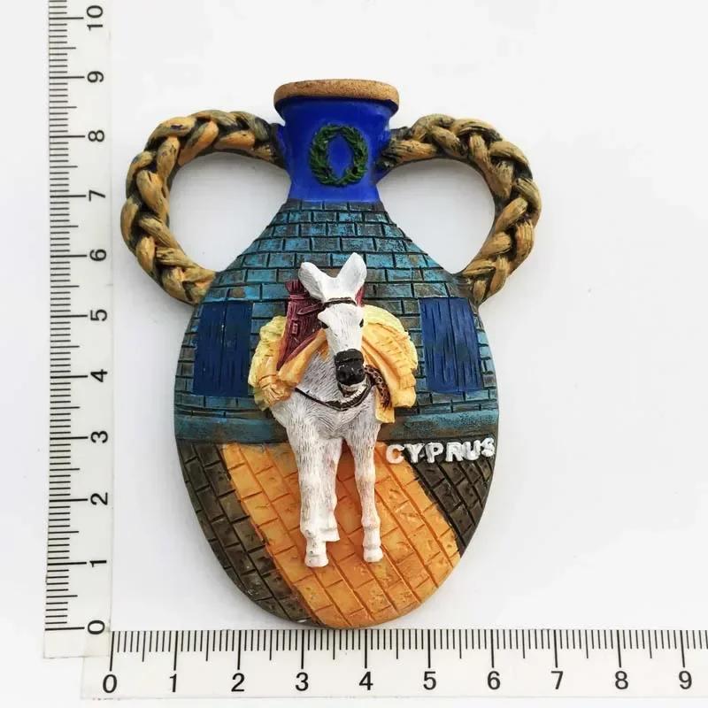 Кипрские магниты на холодильник Туристический сувенир Средиземноморский холодильник Магнитная наклейка Imanes Para El Refrigerador Украшение для дома