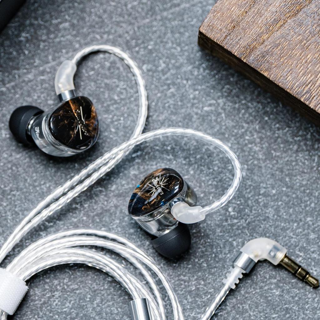 LINSOUL Kiwi Ears x Crinacle Singolo Высококлассные Динамические Наушники, 3,5-мм Разъем, Качество Звука HIFI, Глубокий Бас, Шумоподавление, Стерео Наушники-Вкладыши, Черный,