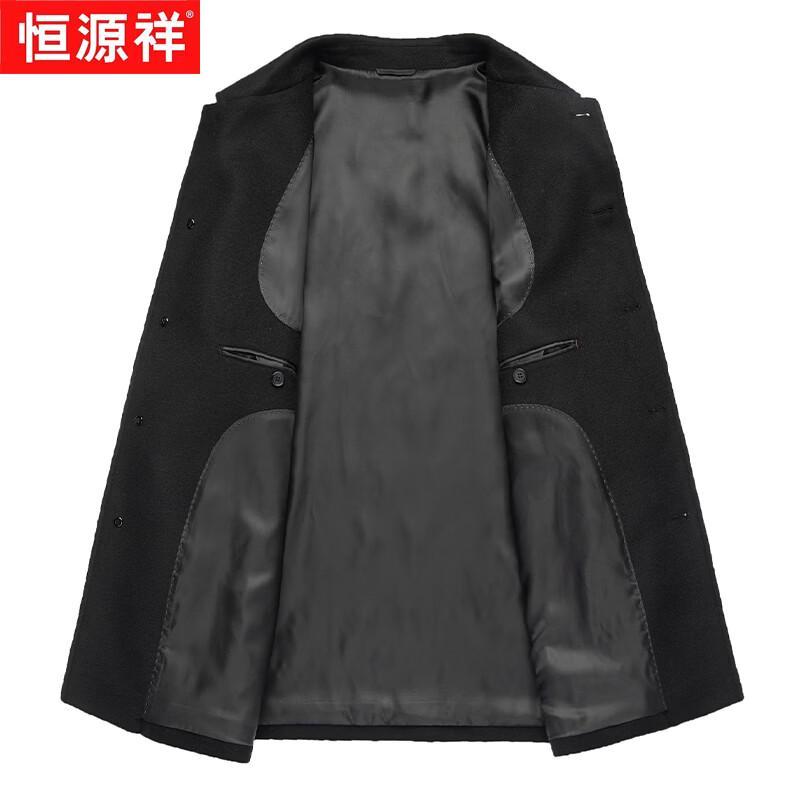Hengyuanxiang Мужская зимняя куртка из смешанного кашемира