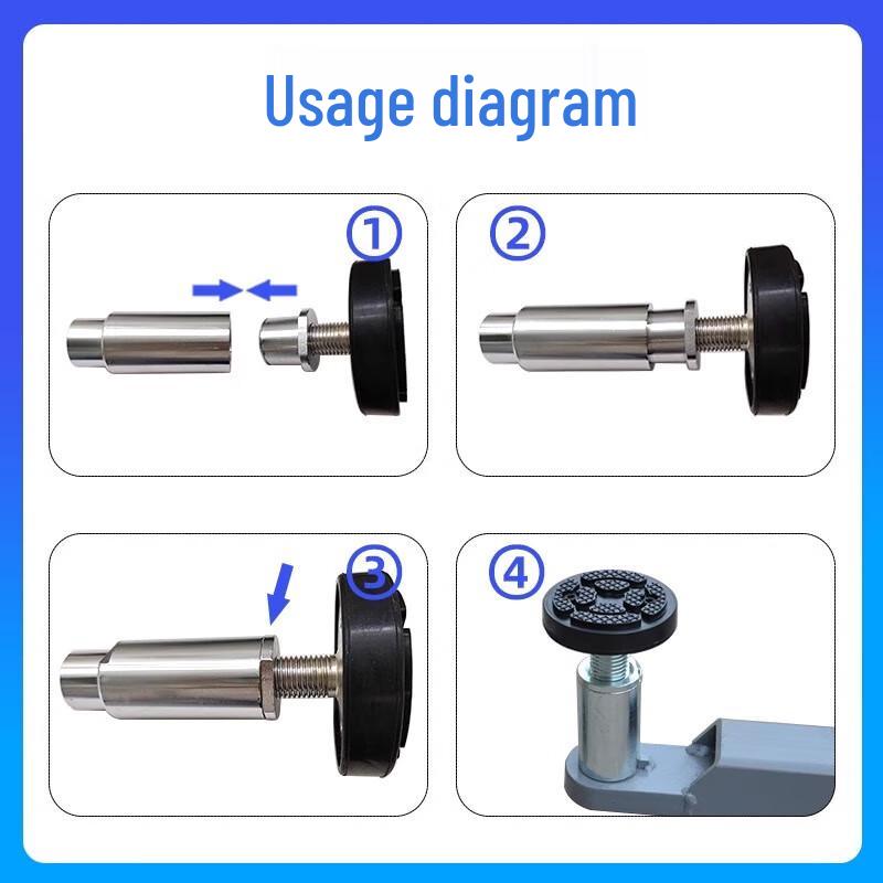 Adjustable Car Lift Rubber Pad Riser