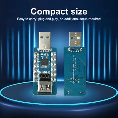 1/2 шт. Модуль защиты зарядки аккумулятора USB A Power Bank Виртуальная нагрузка Модуль защиты от отключения с переключаемым выходным током