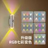 1/2/3 ШТ Умный RGB Градиентный Ночник Магнитный Датчик Движения Перезаряжаемая Настенная Лампа для Спальни Ванной Комнаты Шкафа Сада Домашний Декор