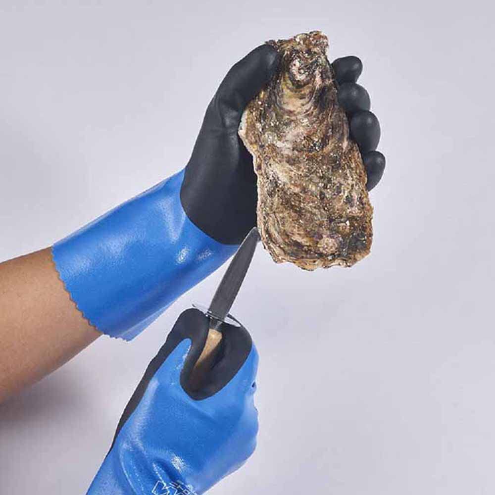 Showaglove 378 Plus Нитробензостойкие Водонепроницаемые и Рабочие Размер 1 Пара Нет. Маслостойкие перчатки W+, M, Синие, (Набор 2)