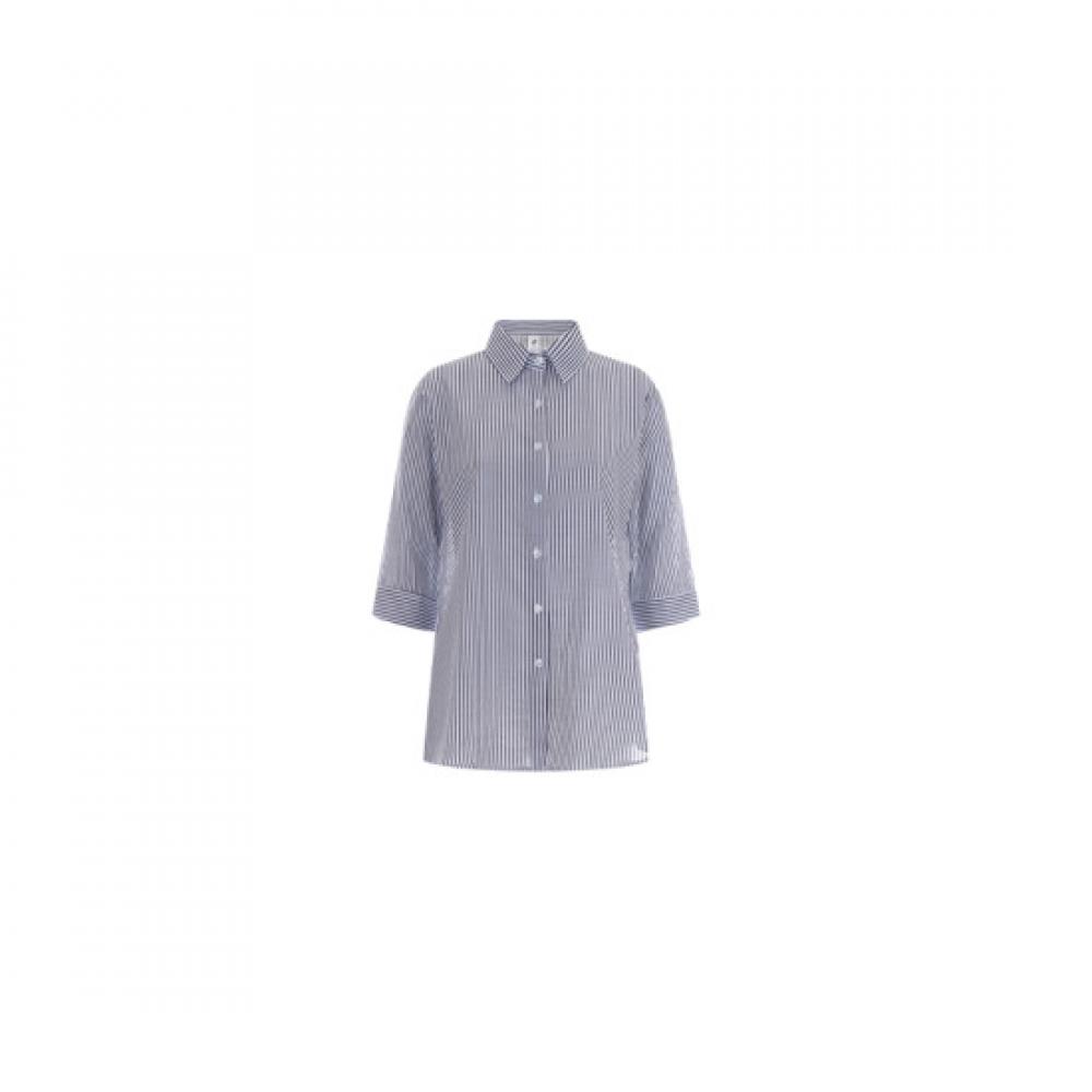 Shop   Women S Short Sleeve Office Shirt Navy blS Wnb 12027