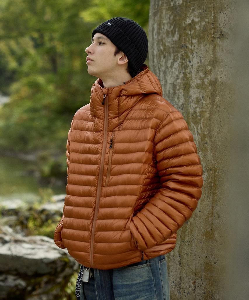 Minimalproject Silent See-Through Hooded Lightweight Down Jacket Mpj112 / 4 Colors