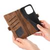 Wallet Zipper Purse Card Solt Leather Case For iPhone 14 15 Pro Max 13 Mini 12 11 SE 2022 X XR XS 8 7 Plus Strap Bag Book Cover