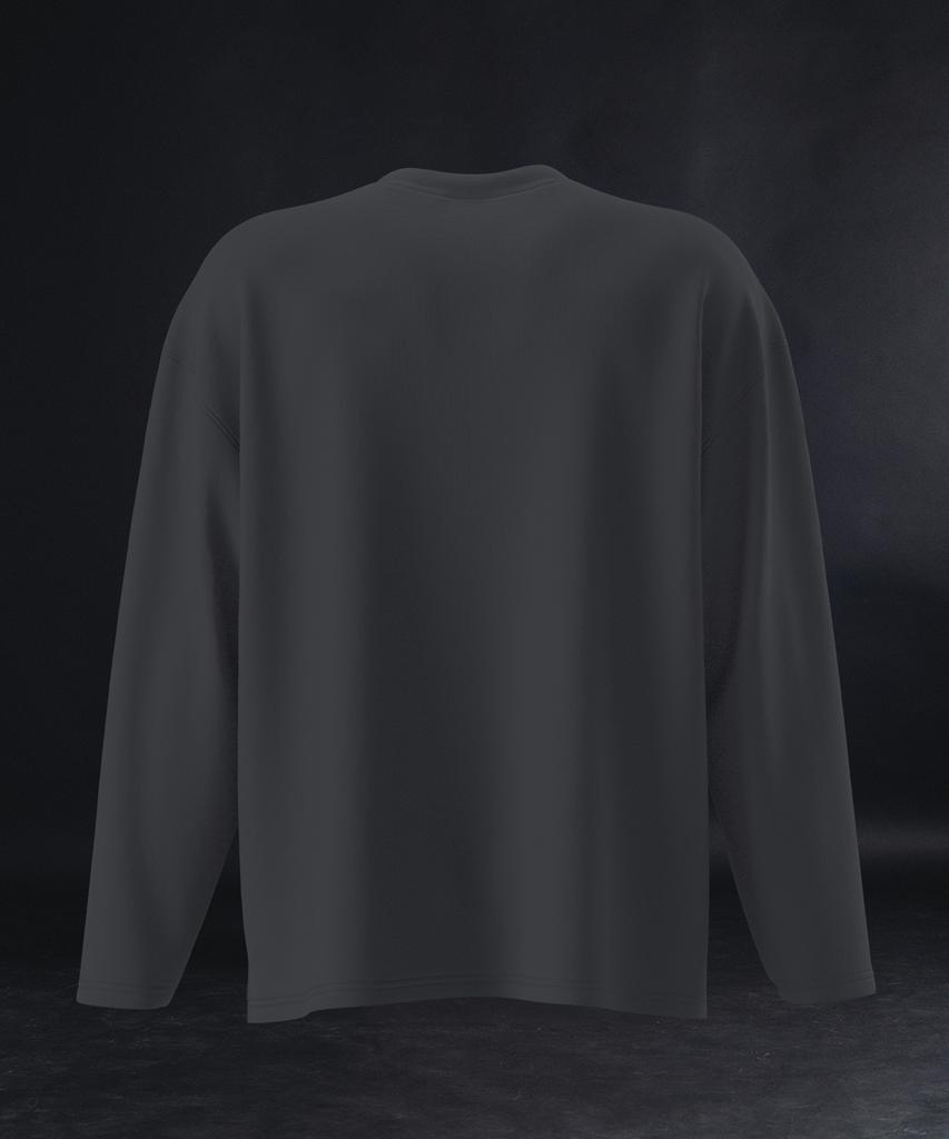 PHERMENON Essential Oversized Long Sleeve - Charcoal