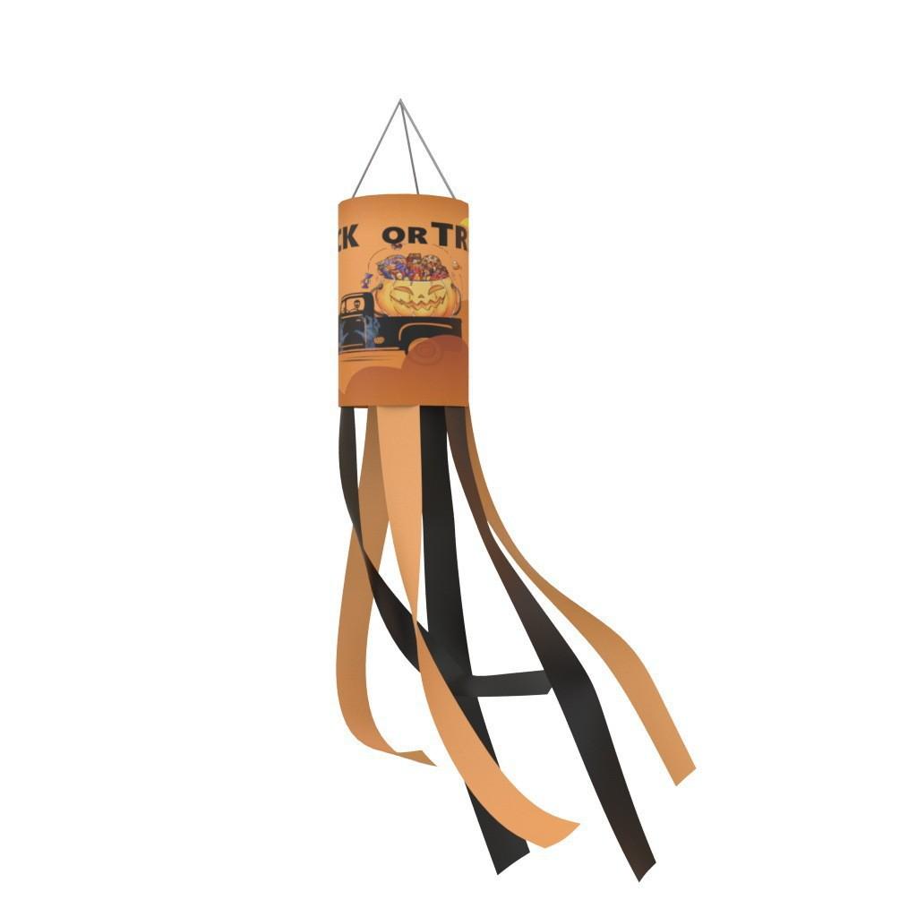 1 шт. Хэллоуинский флюгер-призрак, флаг, полиэстер, подвесной, садовое украшение для фестиваля, вечеринки, флюгер-баннер, садовое украшение