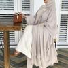 Muslim Plus Size Women's Apricot Cardigan: Sun Protection Long Robe Dress 2023