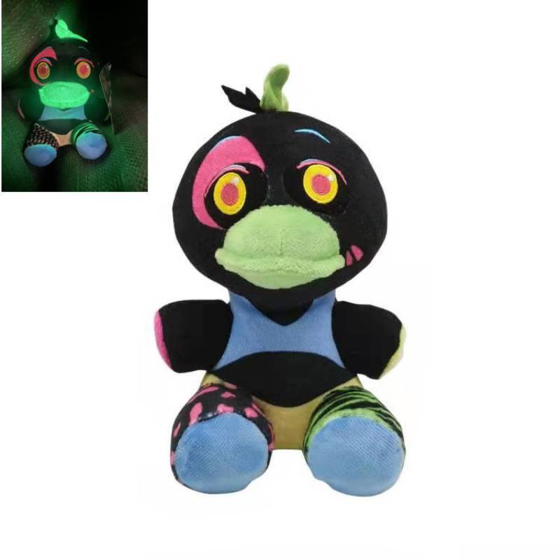 Плюшевая игрушка Сандрап из Fnaf Светящаяся в темноте Функции безопасности для детей и коллекционеров