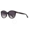 Gucci Grey Gradient Round Ladies Sunglasses Gg0631s 001 56
