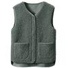 Women's Fashion Casual Loose Lamb Wool Female Short   Winter  Vest