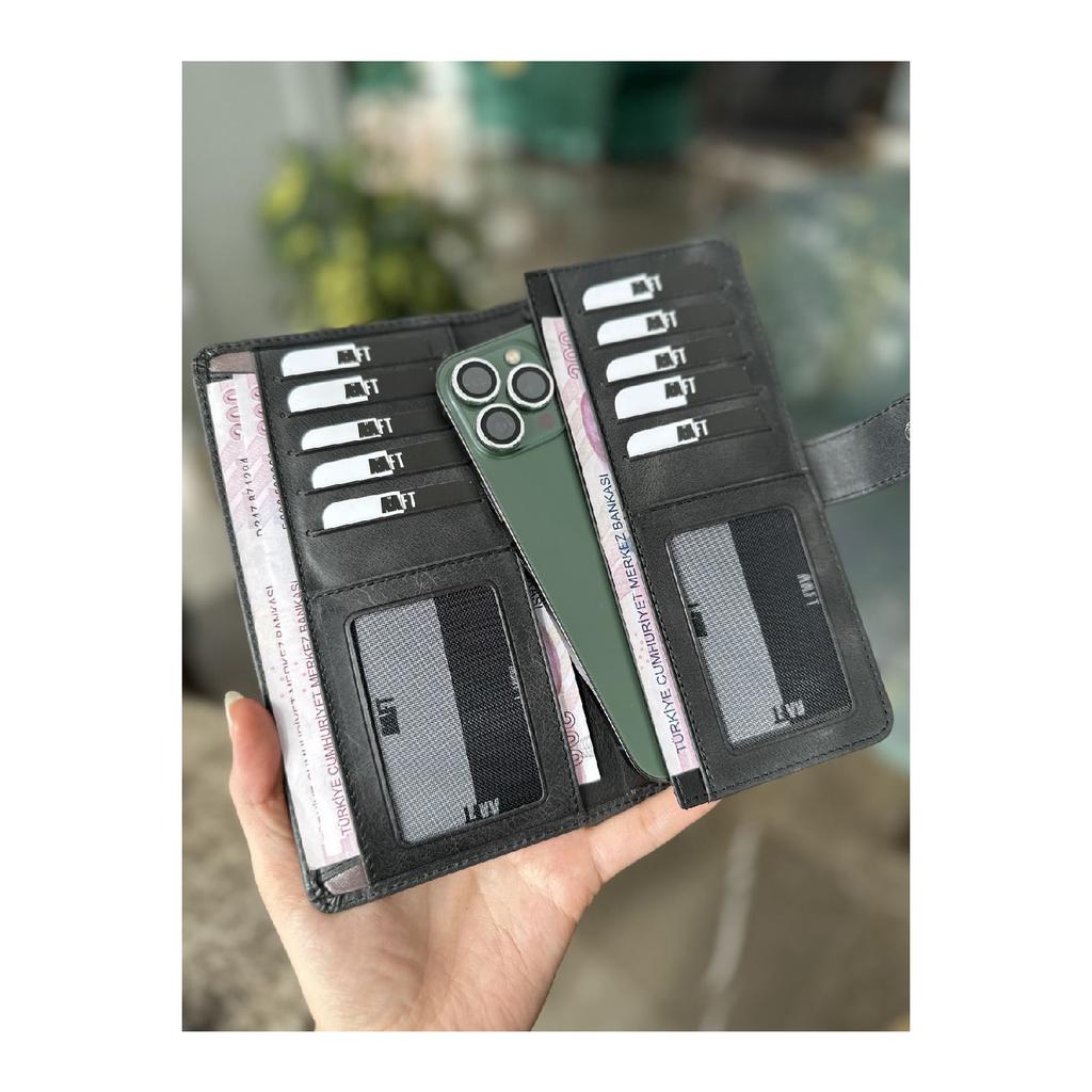 Кошелек унисекс из натуральной кожи Twist 2323 с отделением для телефона