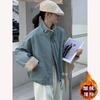 Women Fleece Lamb Wool Short Parka Loose Casual Winter Coat