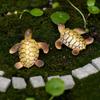 2Pcs Resin Turtle Model Miniature Fairy Garden Bonsai Dollhouse Figurine Decor