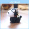 Schnauzer Plush Doll Keychain Super Soft Short Fur Stuffed Animal Gift For Collectors