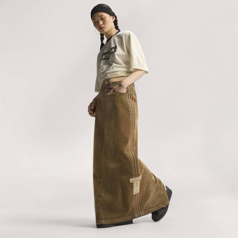 Adidas Adibreak Maxi Skirt Brown Jy2397