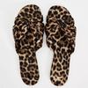 Женские сексуальные тапочки 2025 летняя мода леопардовые плиссированные туфли-мюли на плоской подошве сандалии с открытым носком шлепанцы zapatos de mujer