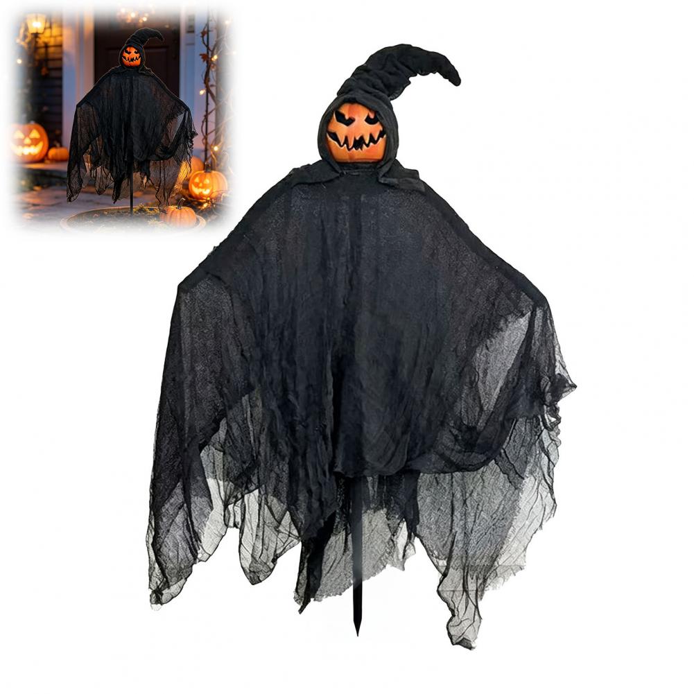 Spooky Yard Ornaments for Parties Outdoor Halloween Witch Decorations Halloween Witch Ground Stake with Black Robe for Parties