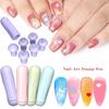 Silicone Nail Art Stamp Pen DIY Nail Design Stamper Tools Portable Women Girls Beginner