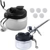 Metal Handle Spray Pen Cleaning Pot with Airbrush Hanger Airbrush Cleaning Kit  Paint Cleaning