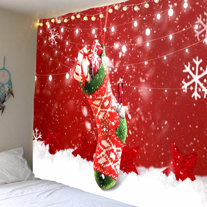 С Рождеством Рождественская елка украшение сцены подвесная ткань дома гостиная спальня украшение стены гобелен